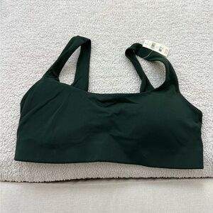 offline by aerie xtra classic sports bra in mystical green